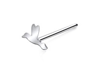 Flying Bird Silver Straight Nose Stud NSKA-136